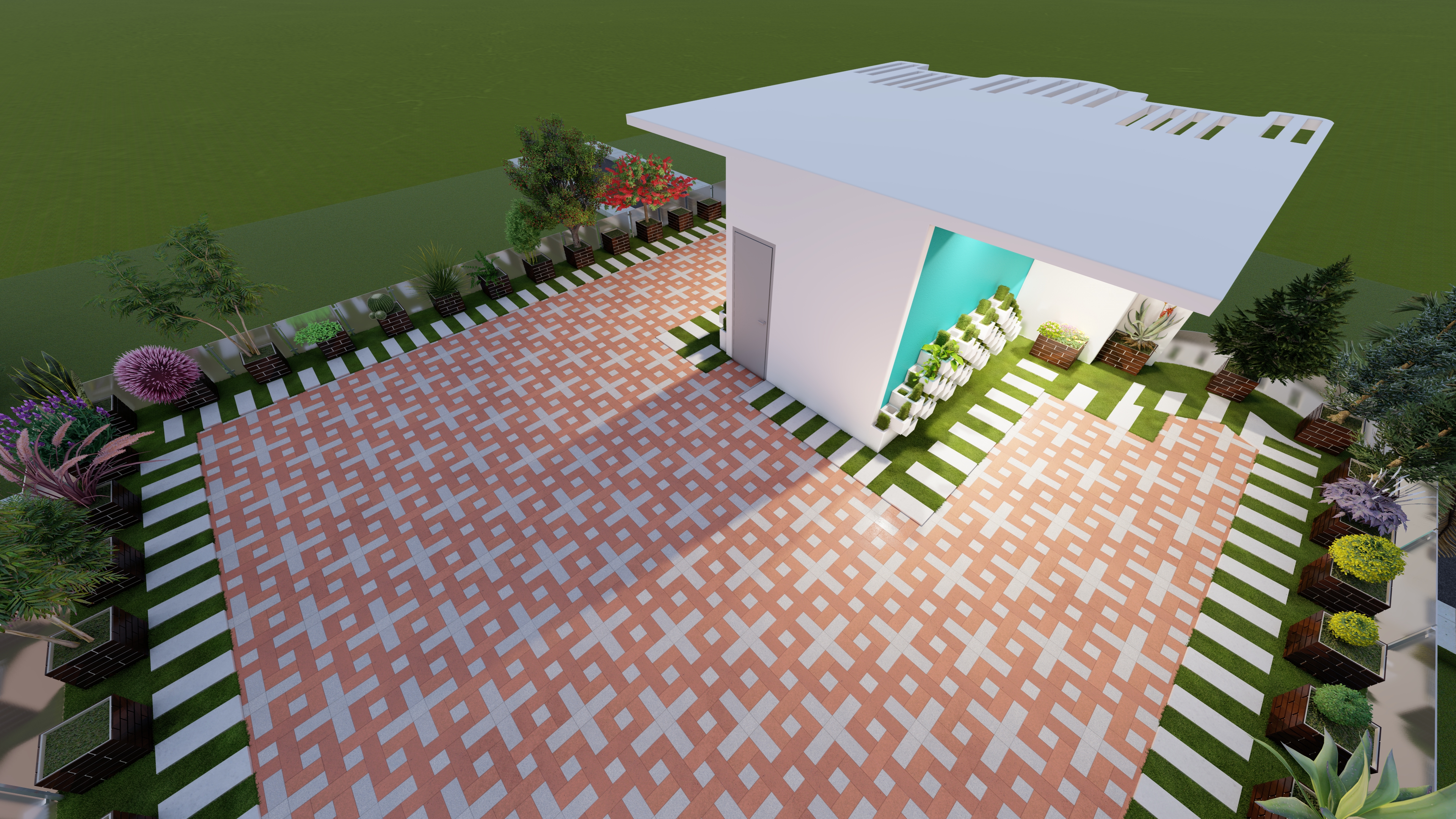 I will do exterior design with photorealistic render