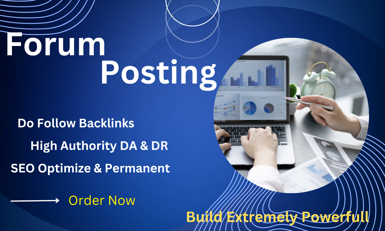 Highquality 70 Forum posting with a unique site fully...