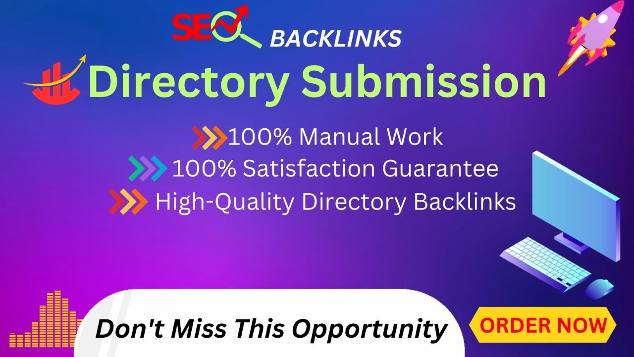 I will manually create 100 directory submissions of high-quality sites