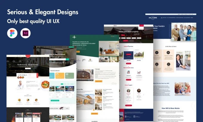 Landing page Design professional and modern