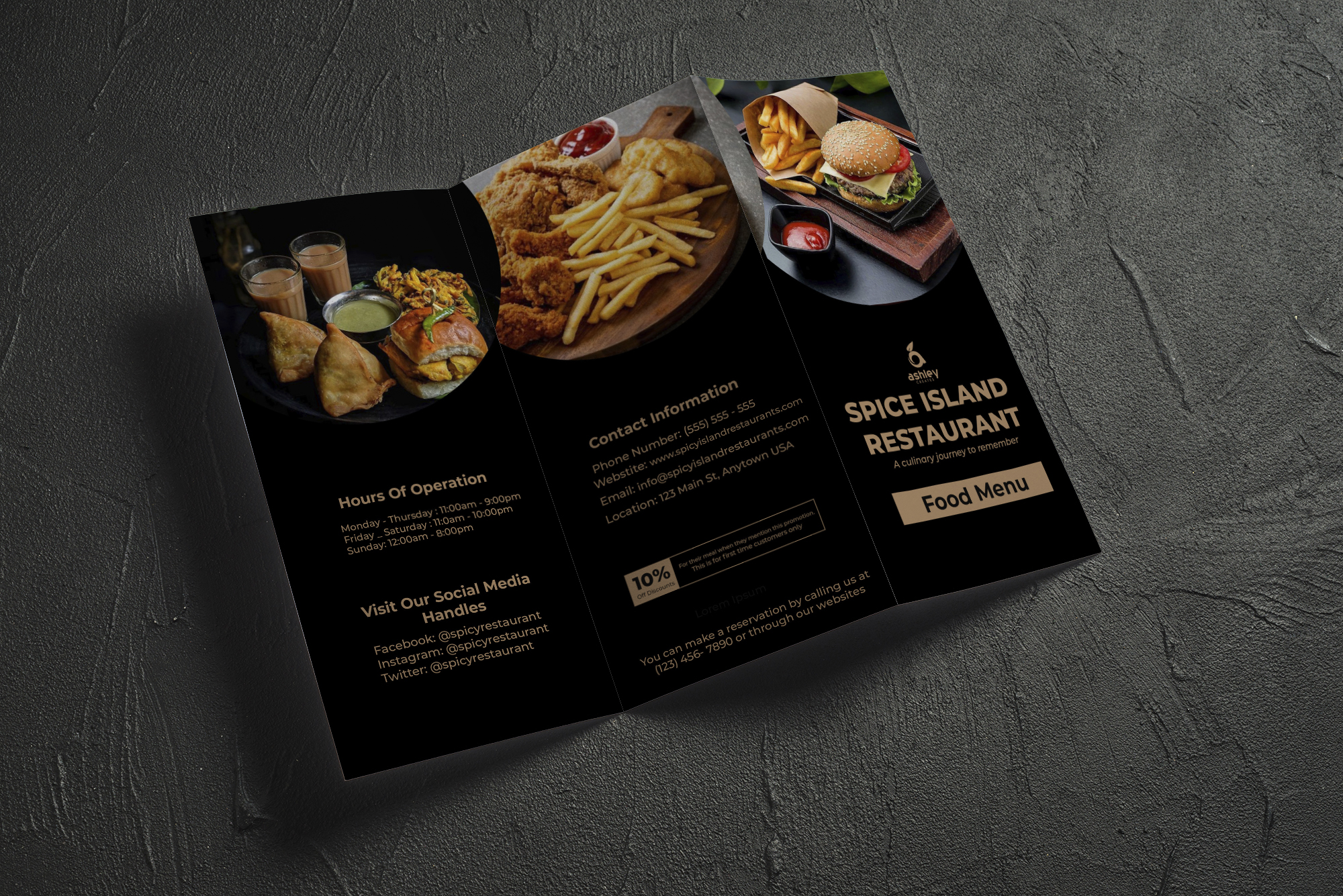 I will create a catchy trifold brochure