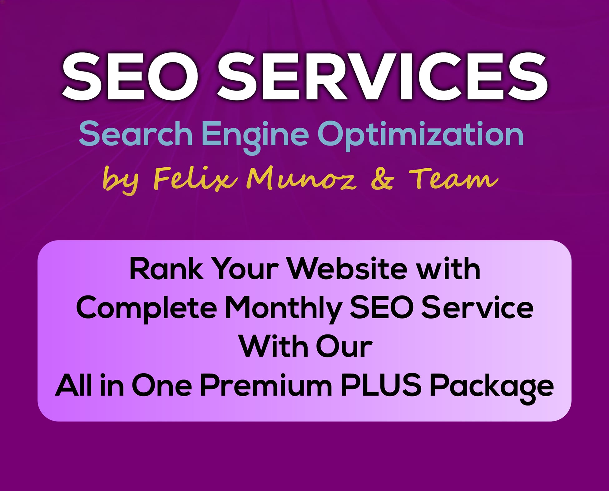 Complete Monthly SEO Service - Premium PLUS Package 