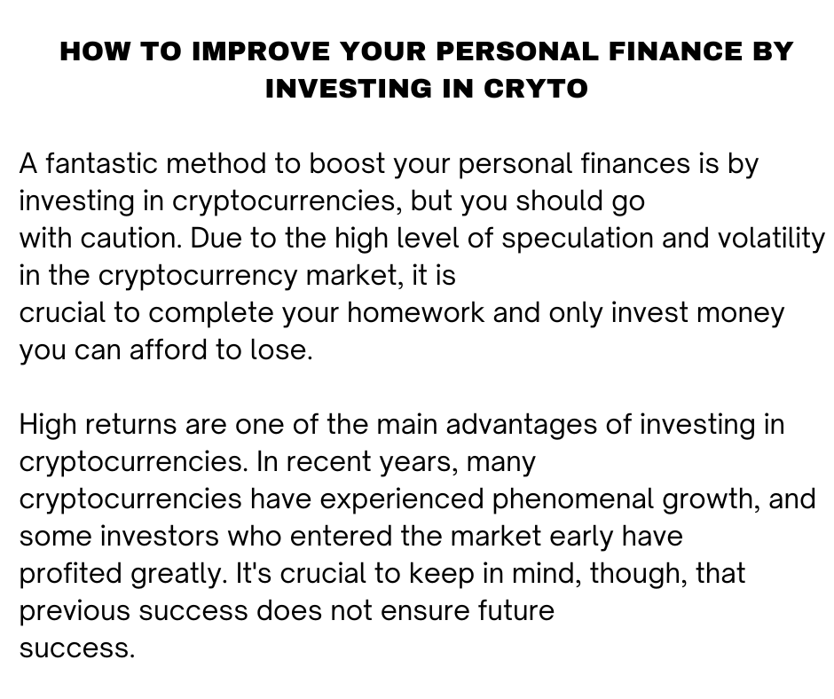 I will write personal finance blog posts, and finance articles