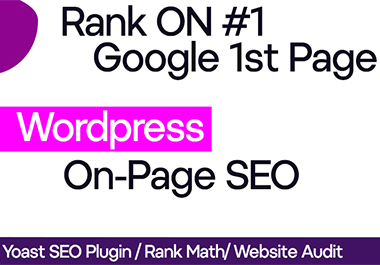 I will provide On page SEO for ranking your WordPress website