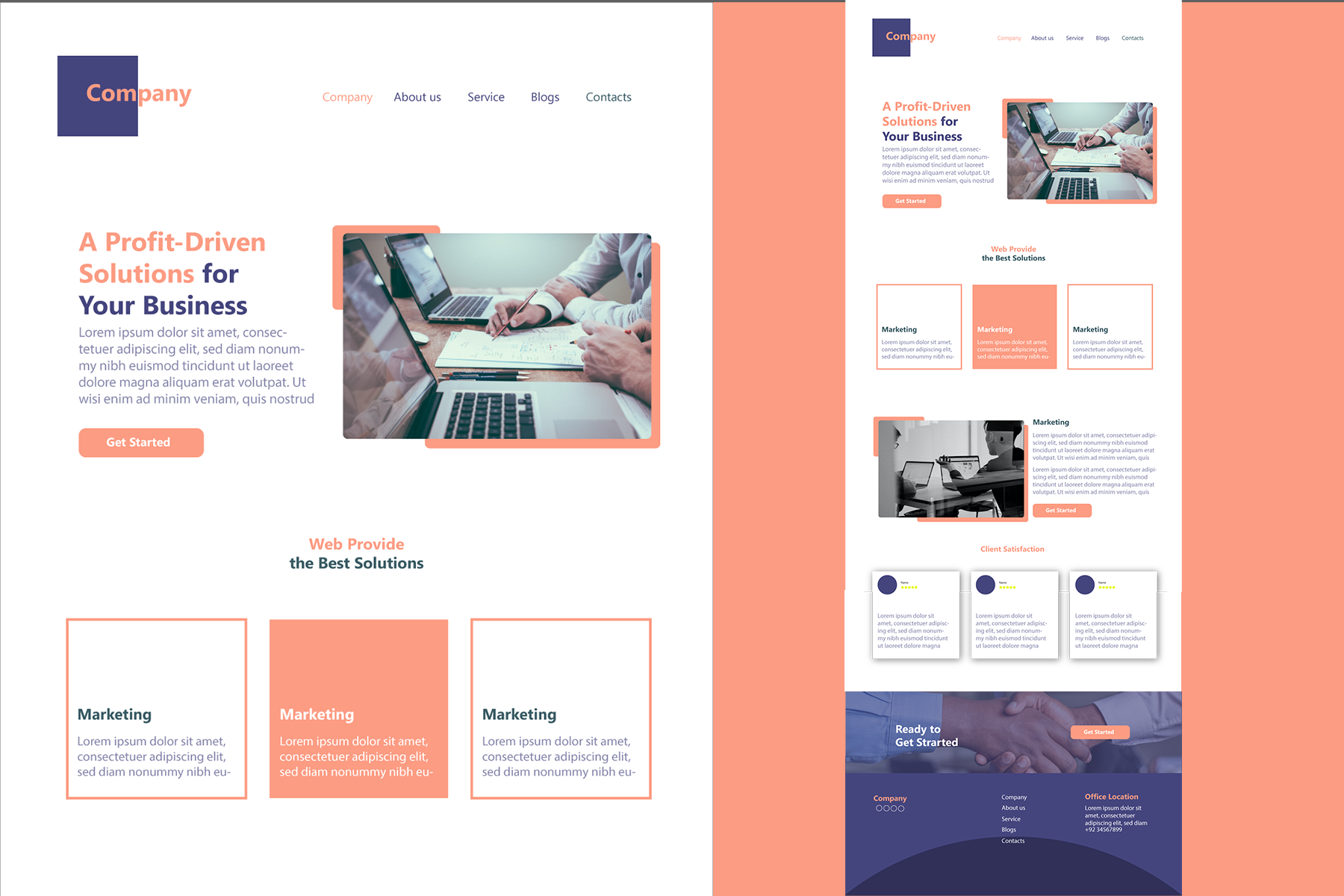 I will create a responsive and modern WordPress website