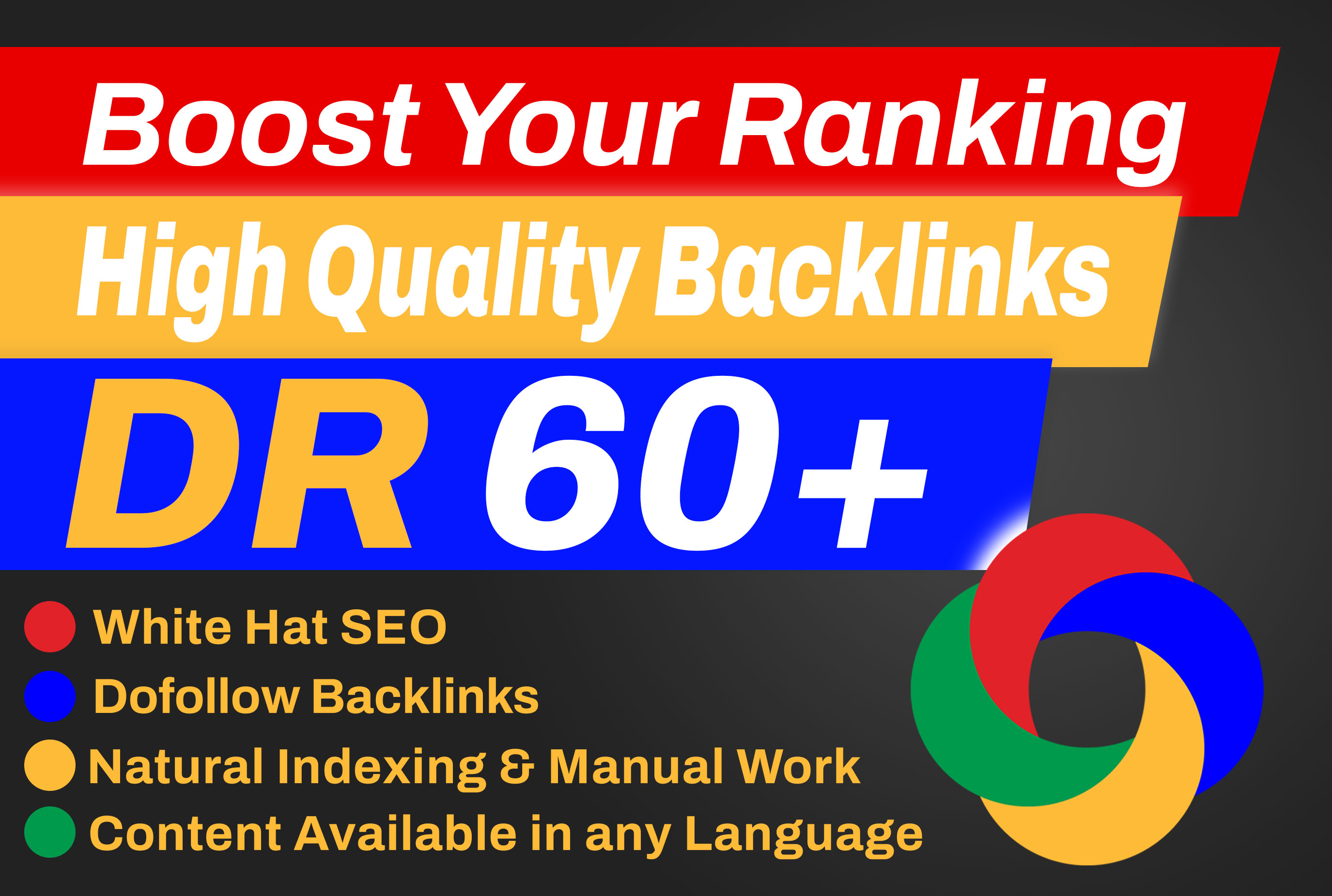 I will build foundation SEO backlinks high dr 60 plus...