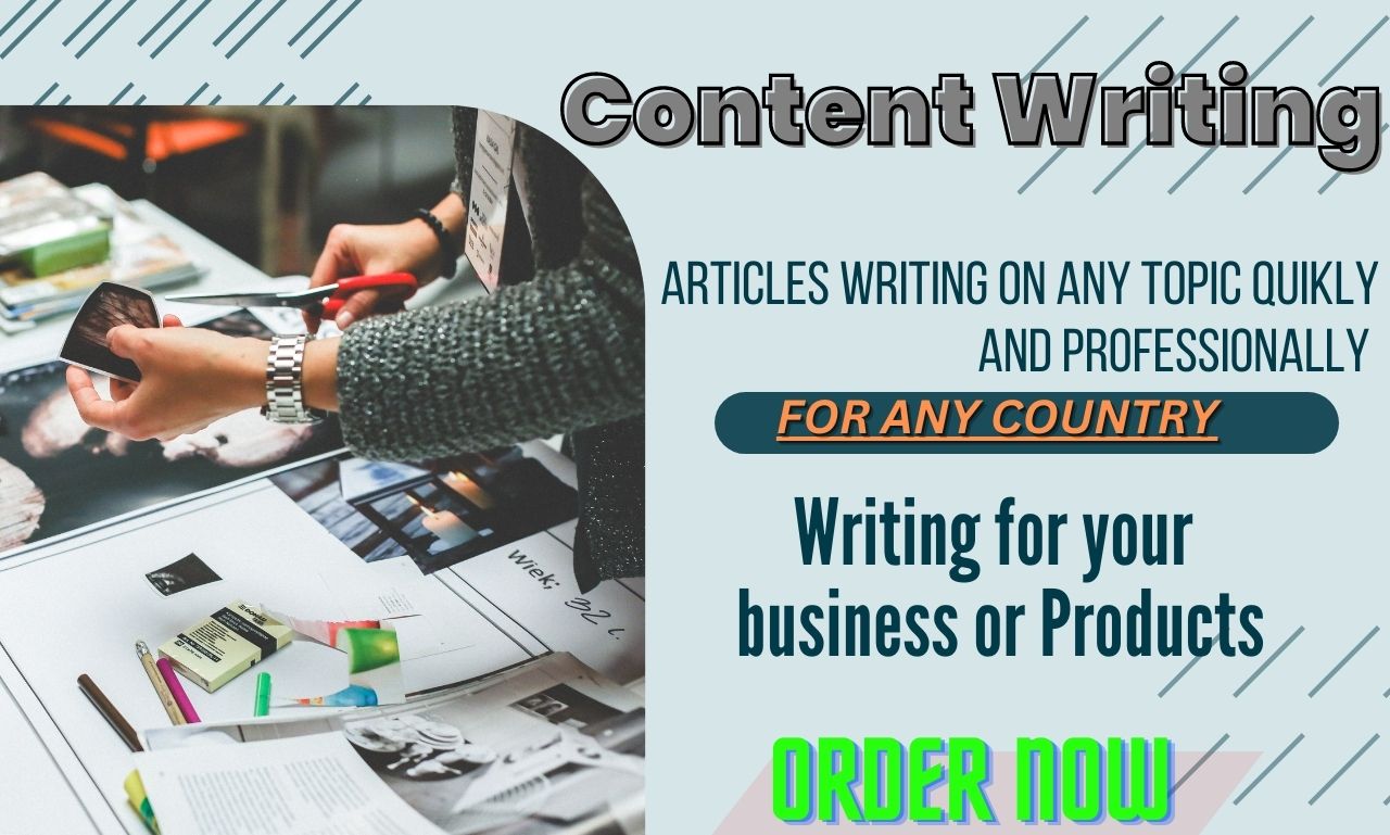 Write 1500 words SEO articles and blog posts for you