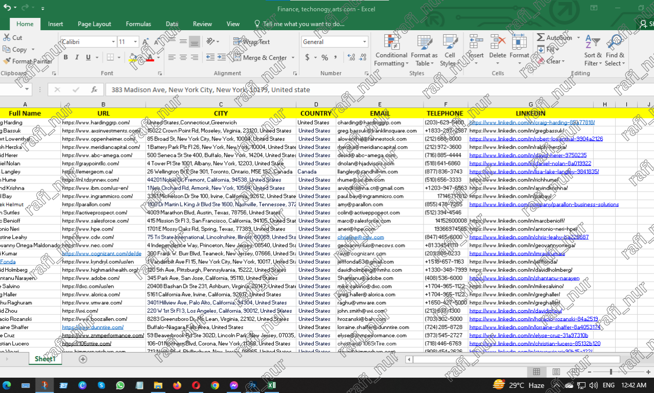 I will Provide Lead Generation, B2B Leads, LinkedIn Leads and Email Listing