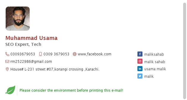  Create a Professional email Clickable HTML Signatures