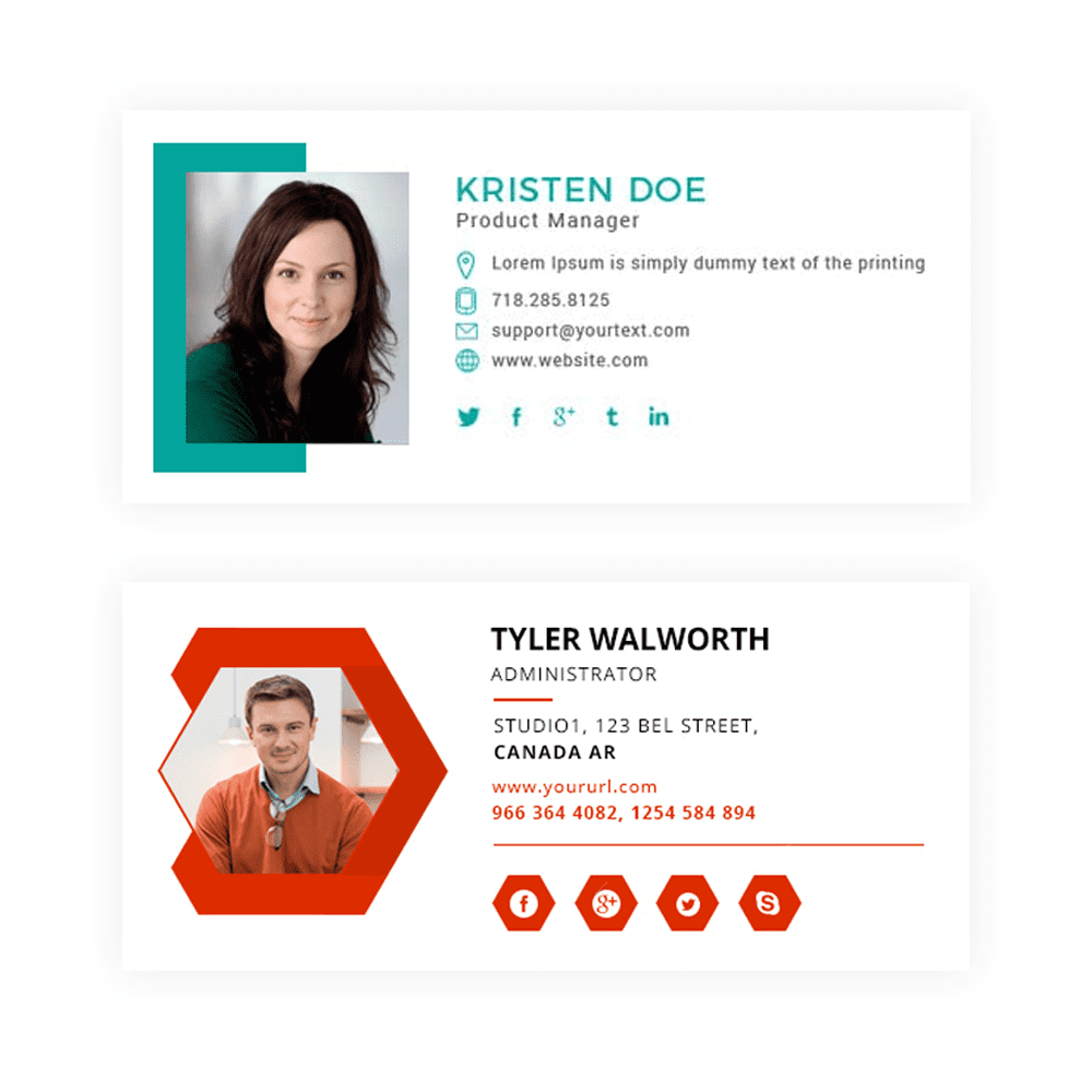  Create a Professional email Clickable HTML Signatures