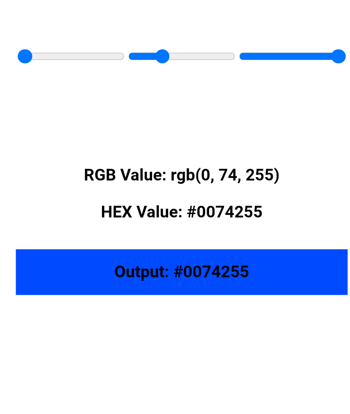 RGB to HEX converting With Color Picker