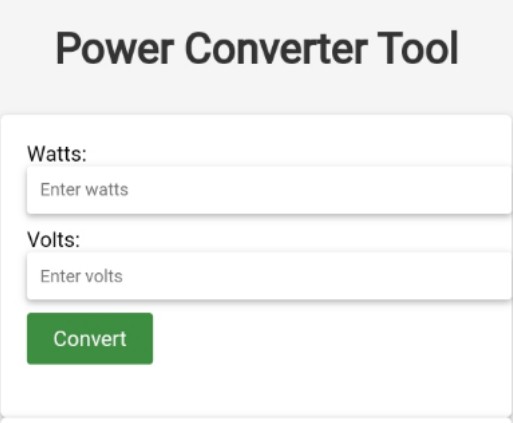  high tech fast smooth volt to watts