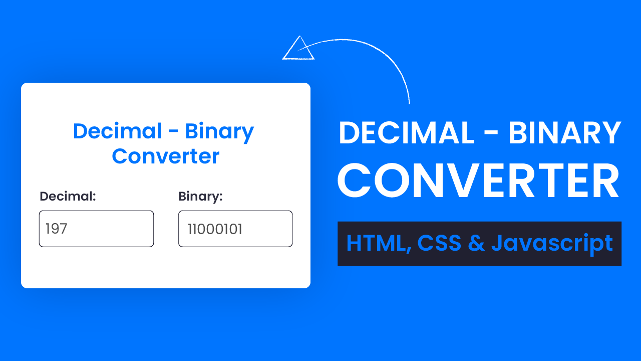 Binary to decimal converter easy to script in HTML.