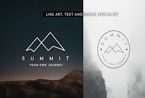 I will do modern custom minimalist unique business logo design