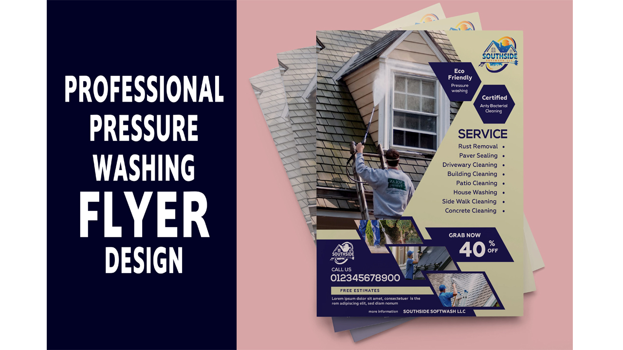 I will design Pressure Washing Power Washing and Junk Removal Flyer