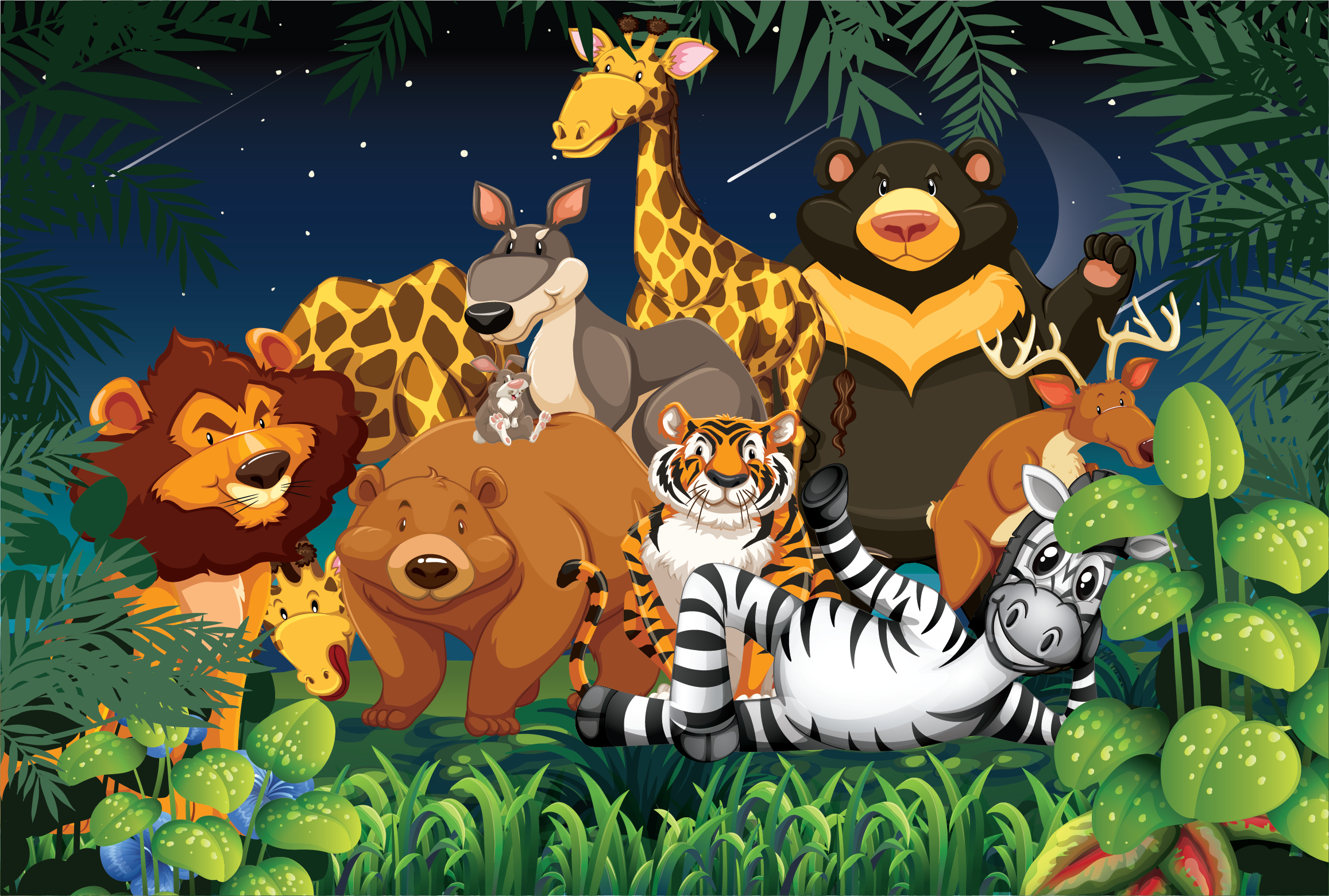 Children book illustration and kids story book cover design