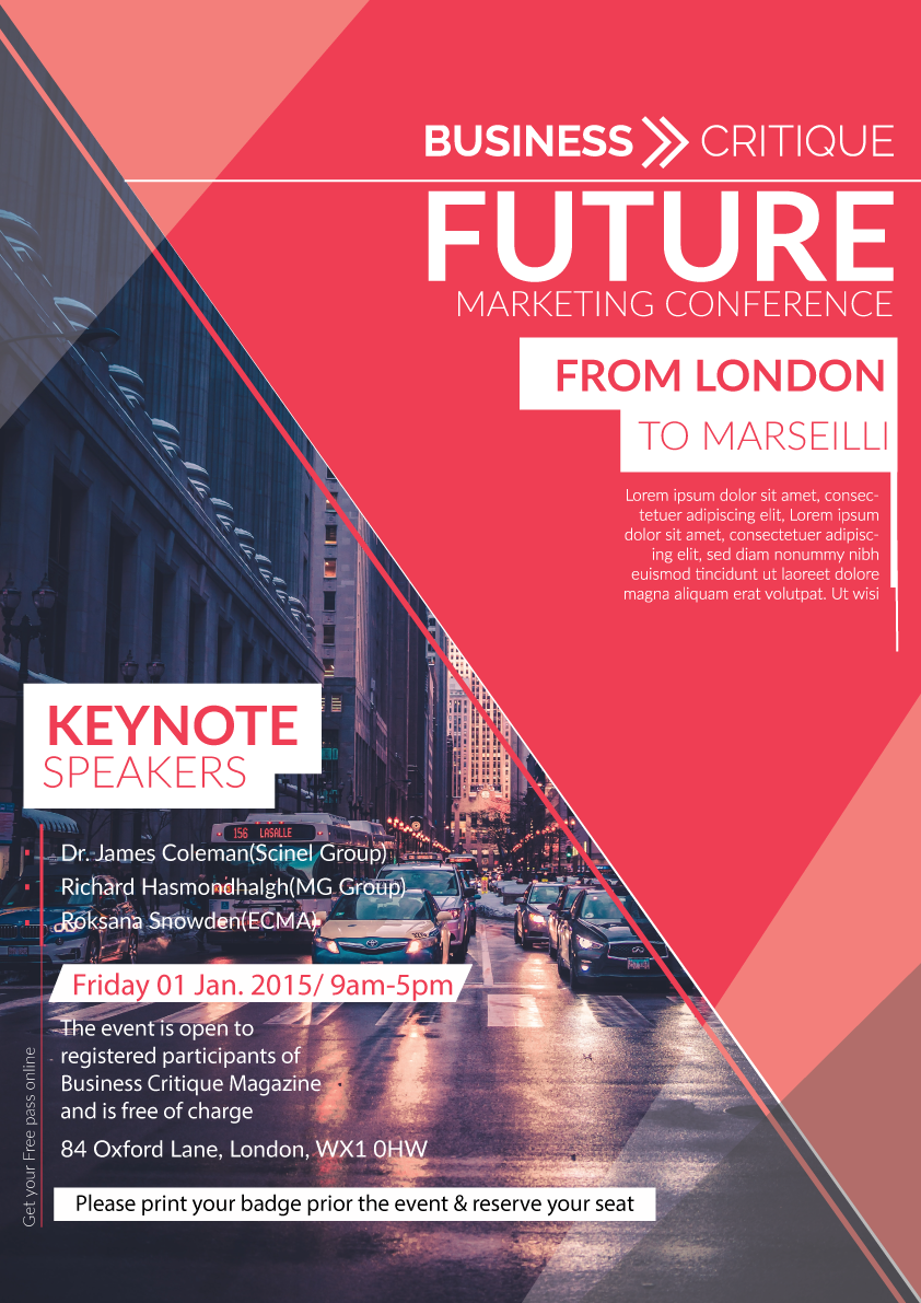 Design professional flyer or brochure for your business