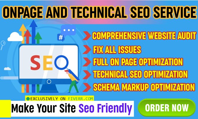 I will do on page SEO and technical optimization for google ranking