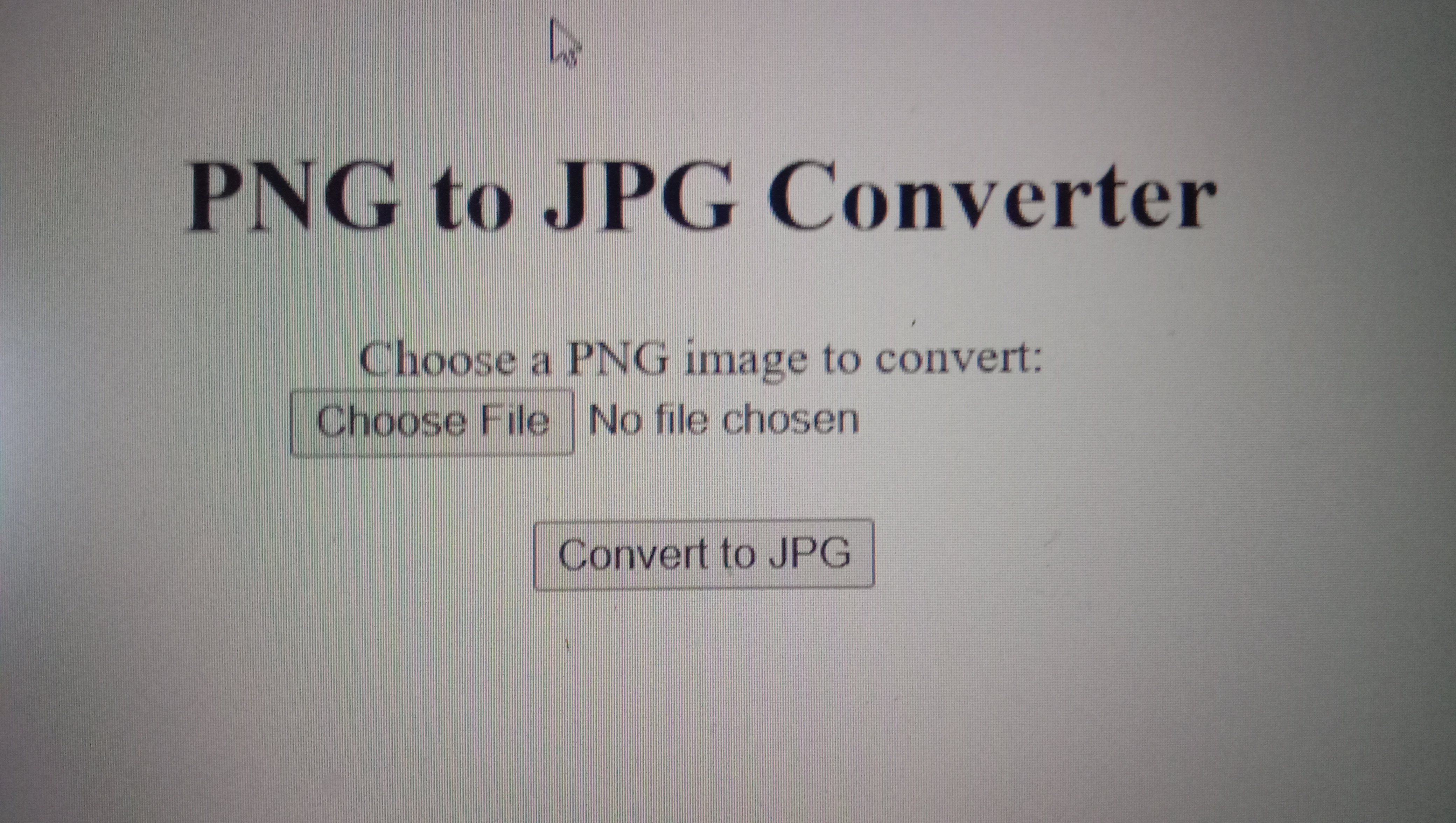 COVERTING PNG FILE TO JPG FILE IN HTML