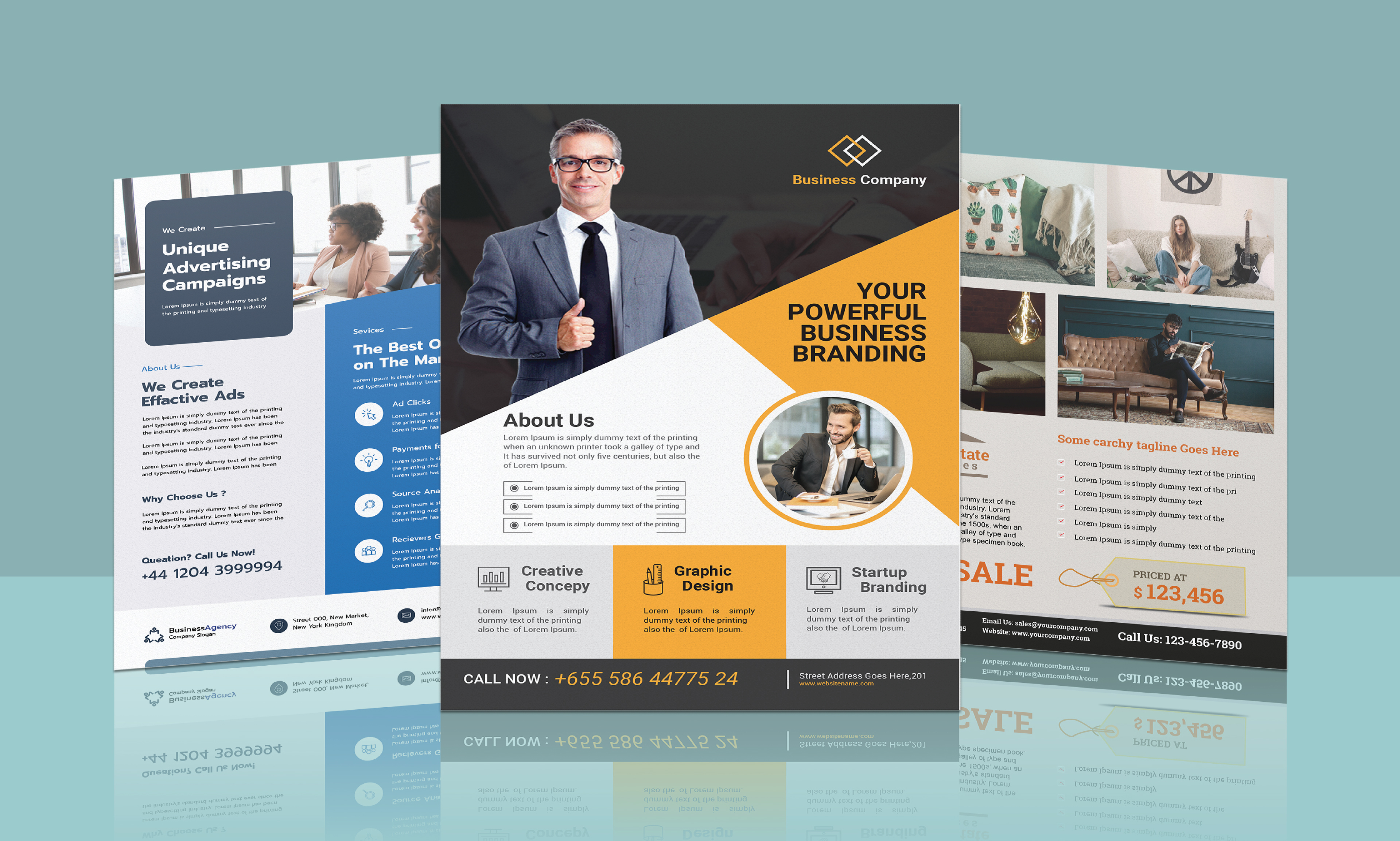 I will design an awesome flyer, business card, banner or cover.