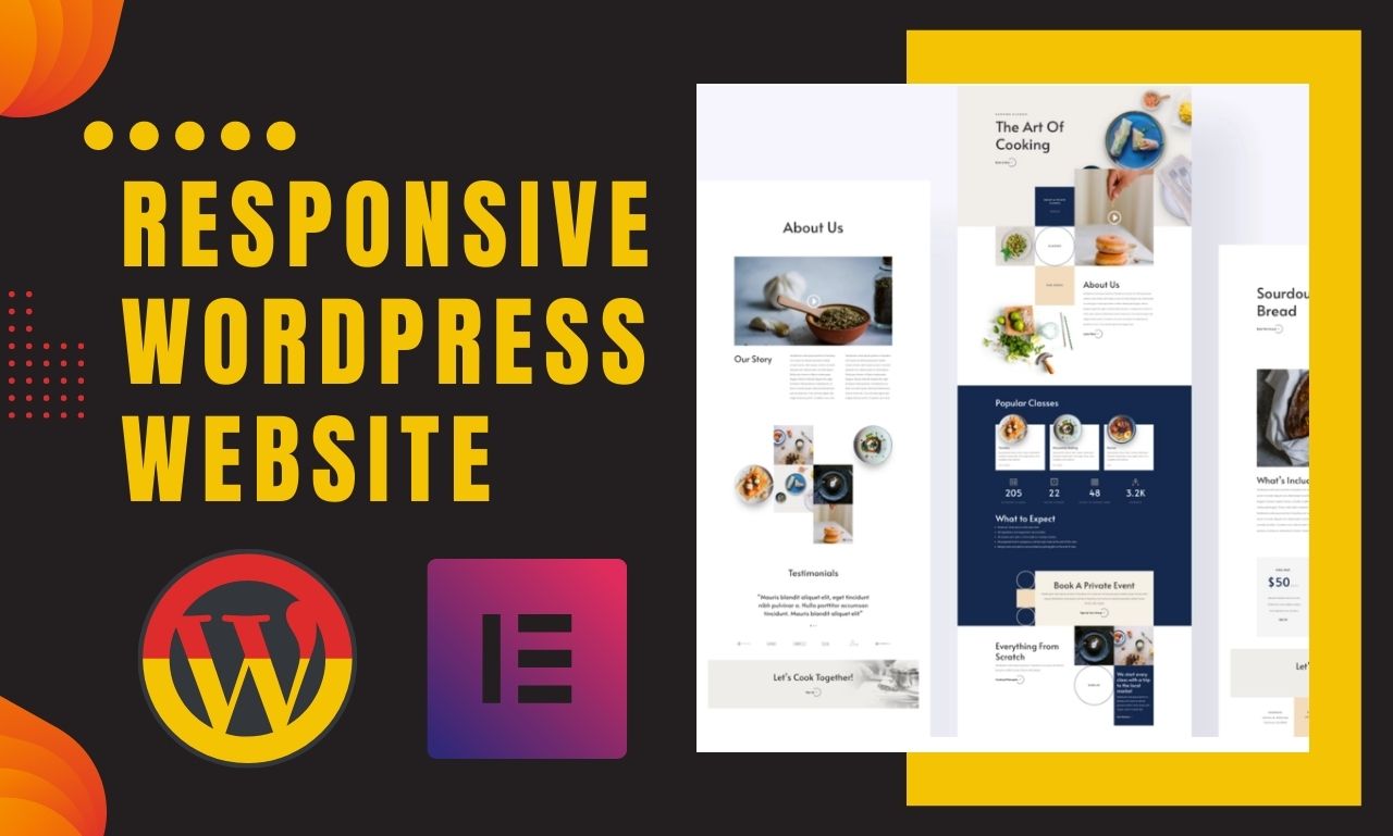 I will build clean wordpress website design with elementor pro