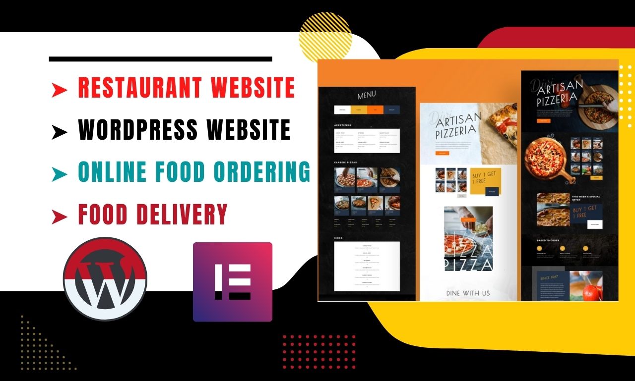 I will create wordpress restaurant website or food booking website