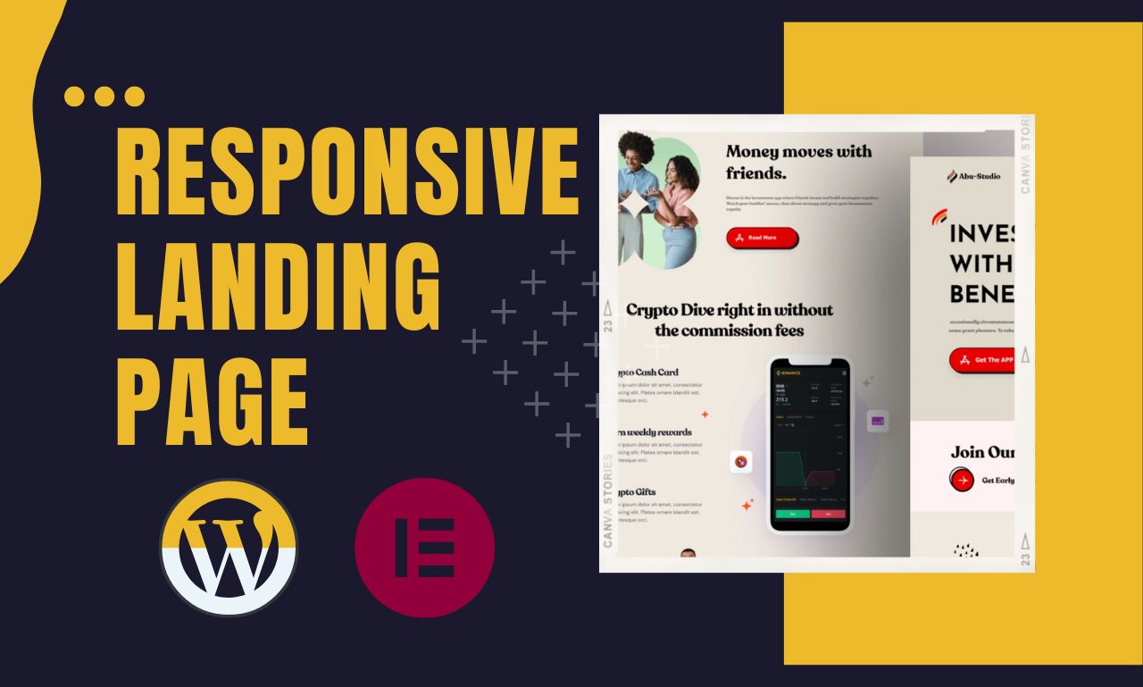 I will create a modern wordpress landing page
