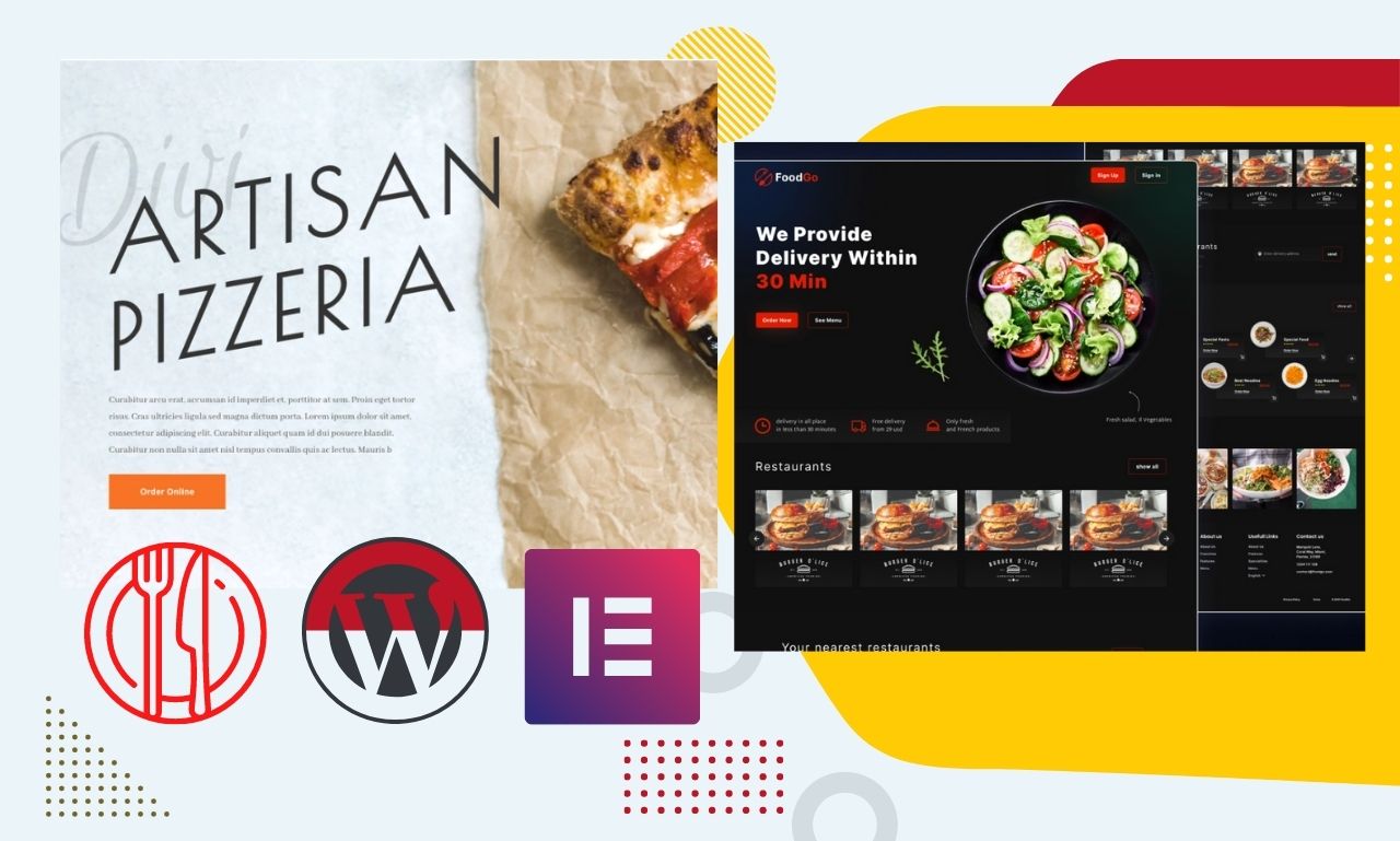 I will create wordpress restaurant website or food booking website