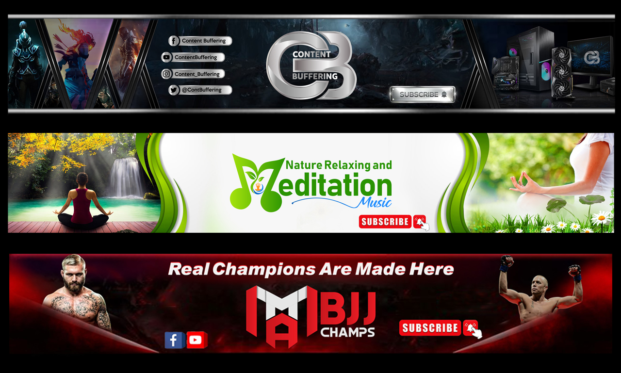 I will design attractive youtube logo and banner