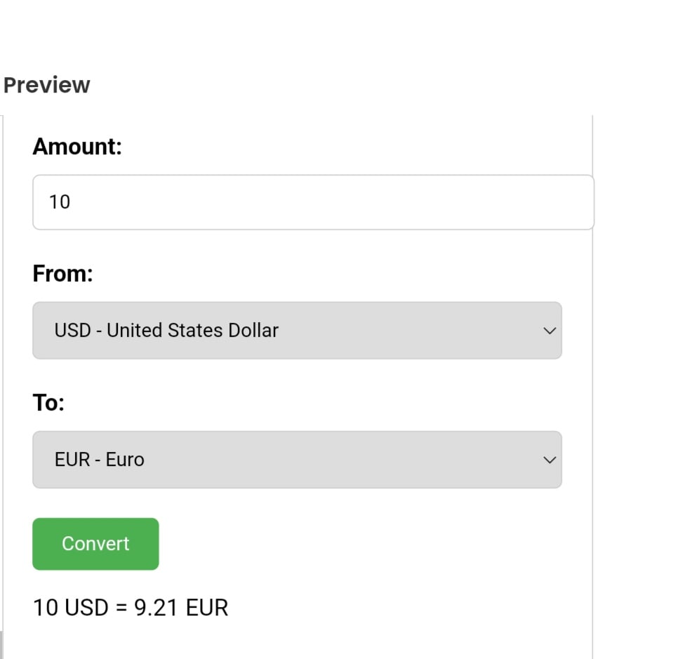 A NEW CURRENCY CONVERTER TOOL FOR USE