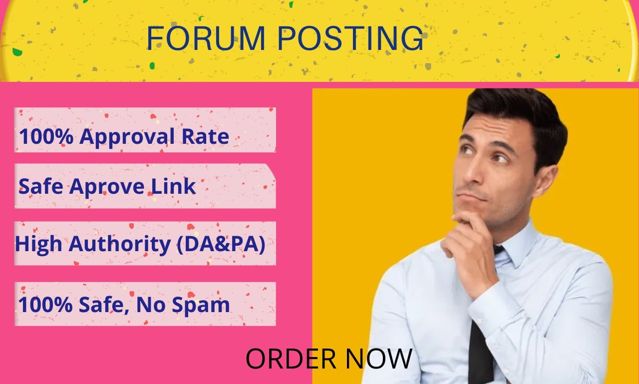 I will provide your high quality 60 forum posting bac...