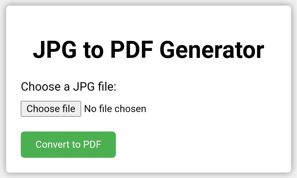 Easily and super fast convert JPG to PDF