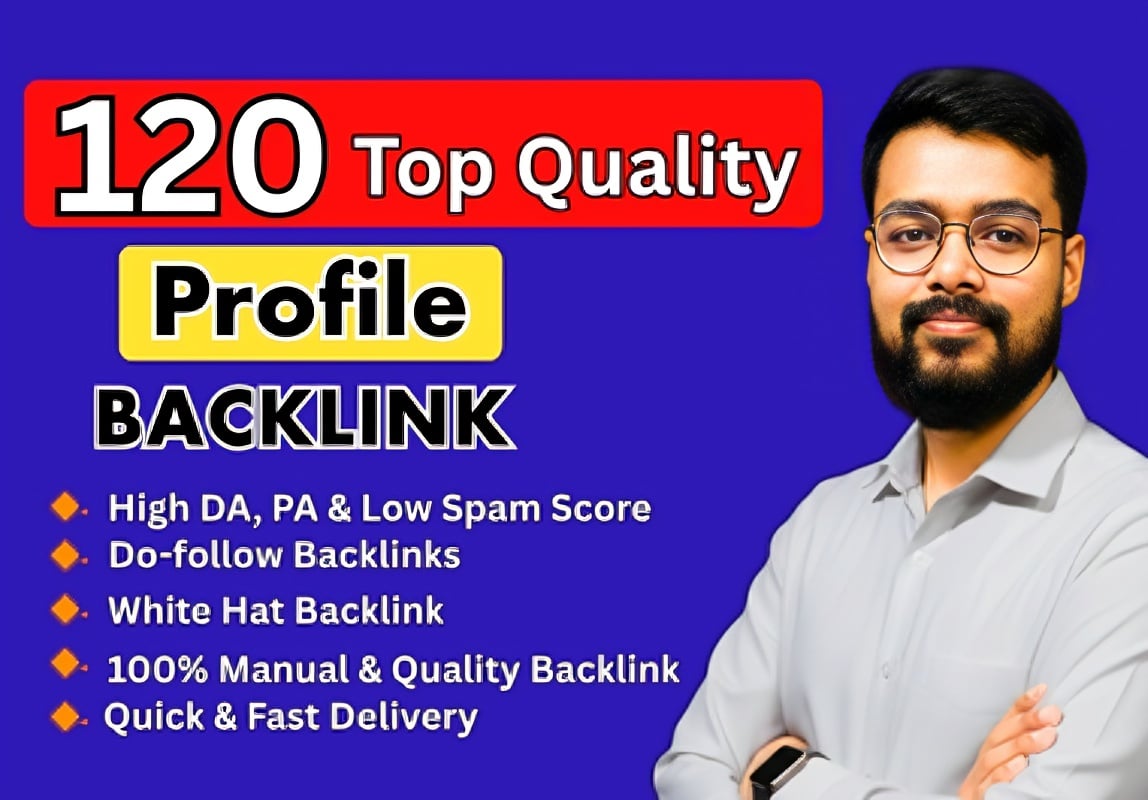 Top 120 High DA Manual Profile Creation Dofollow Backlink to Increase Website Authority