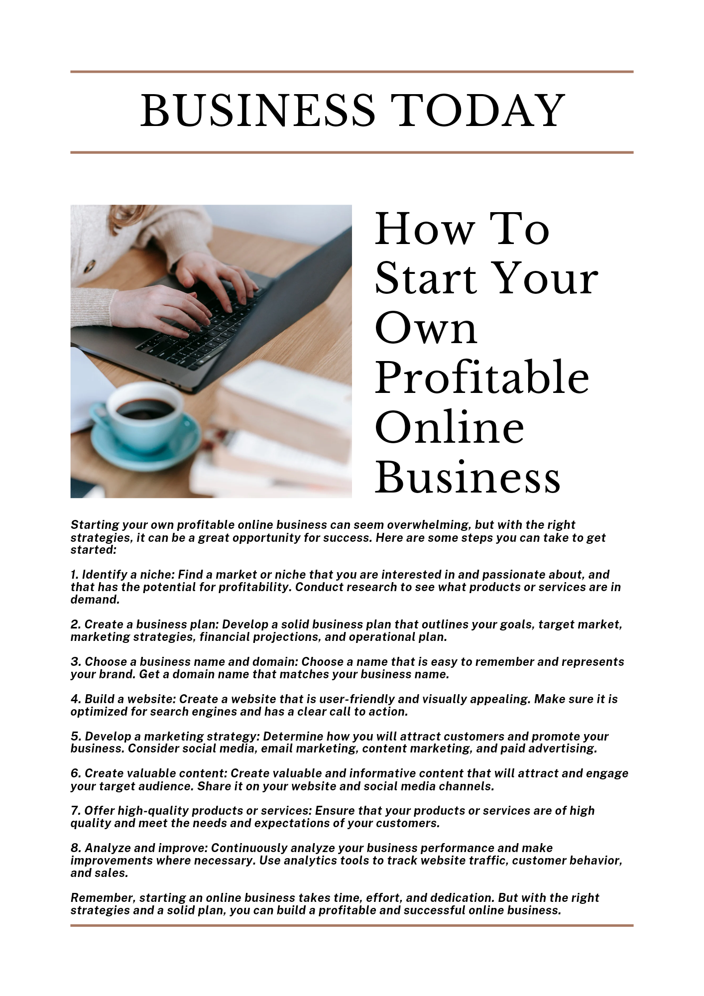 Online earnings thumbnails & article 