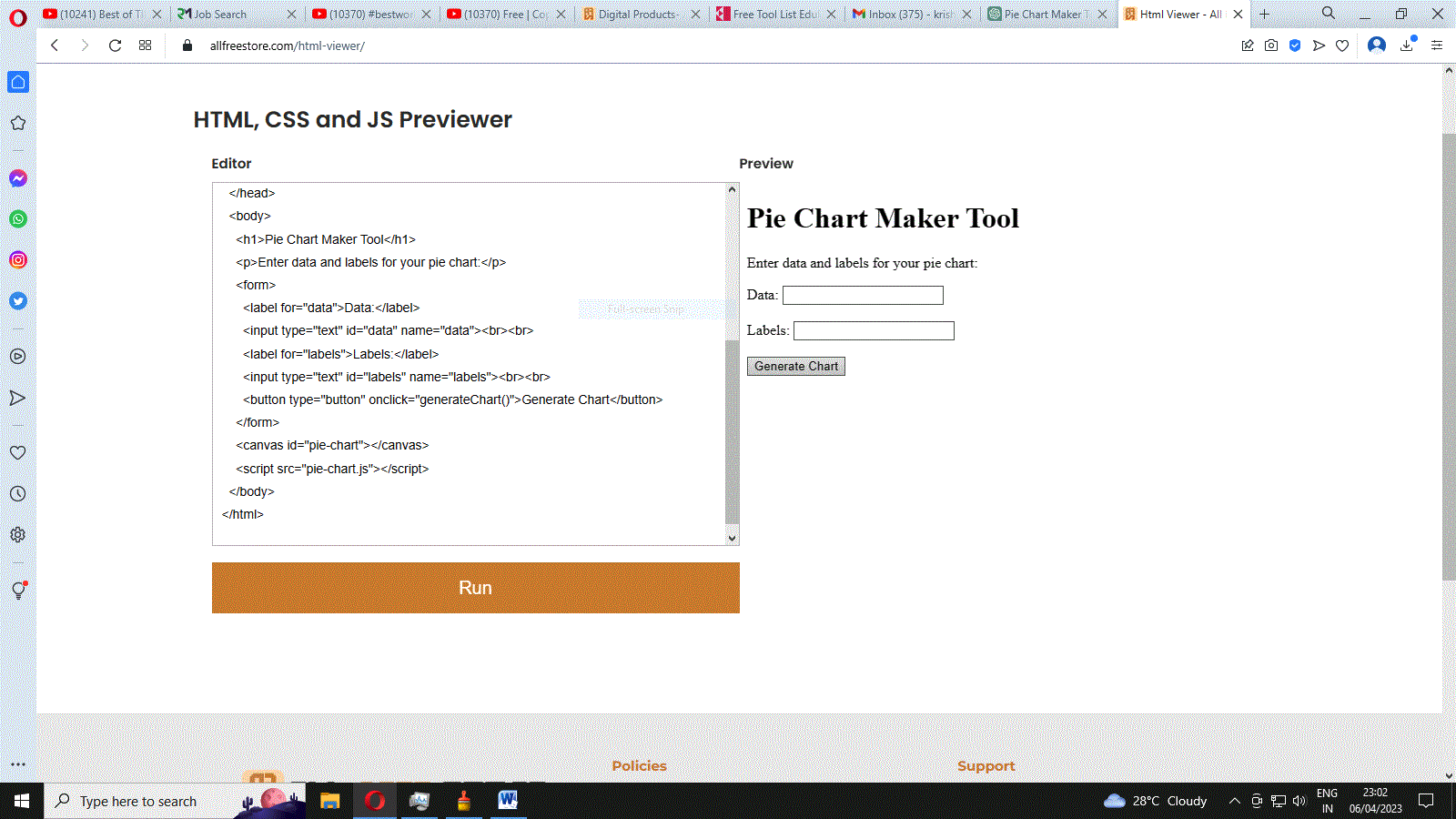 BEST PIE CHART MAKER TOOL WITH LATEST VERSION