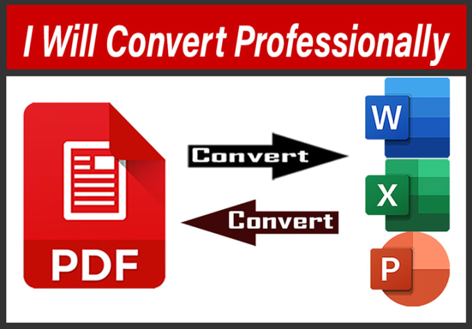 I will Convert Pdf to Microsoft Word