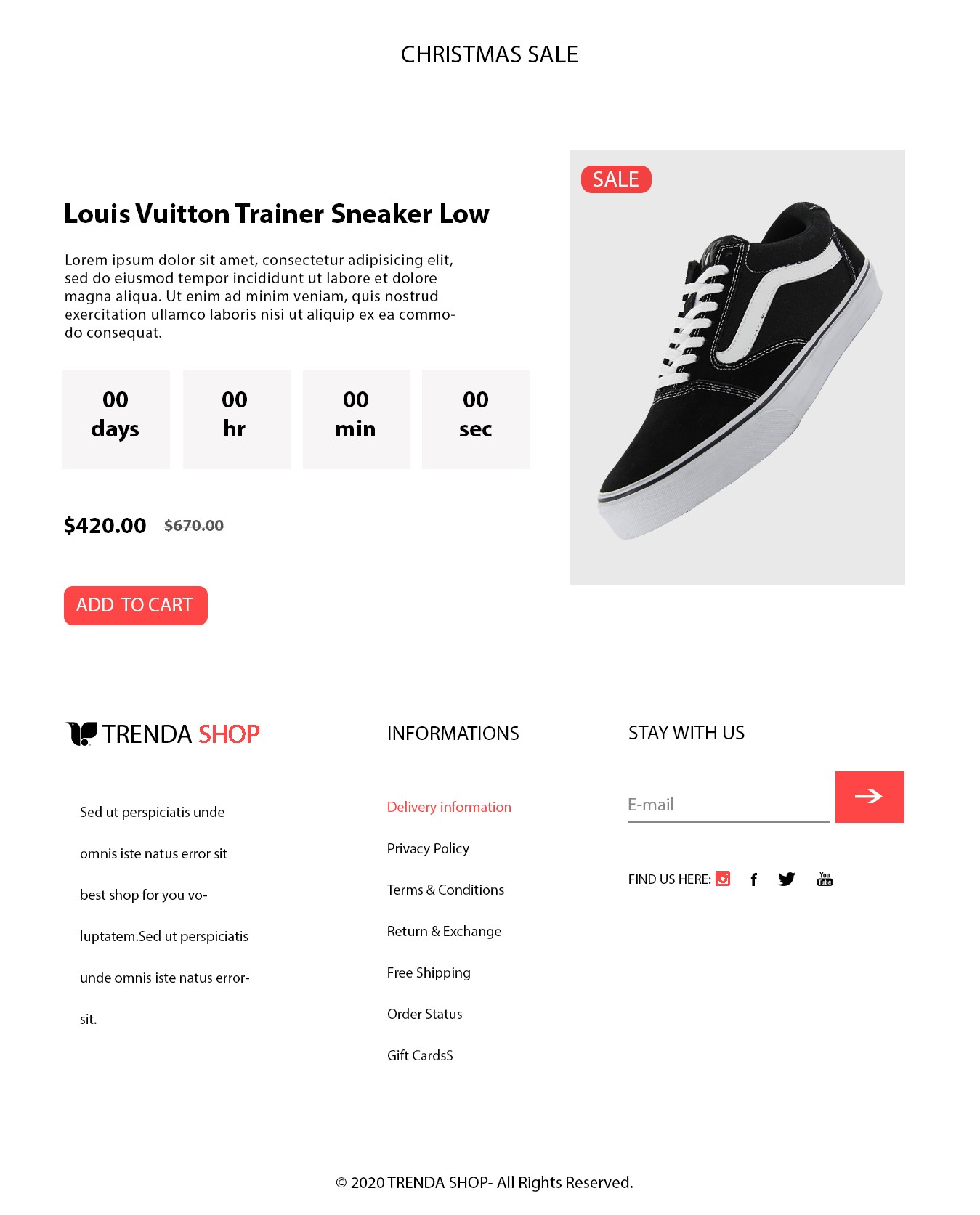 Eyecatching design of web page in Adobe Photoshop