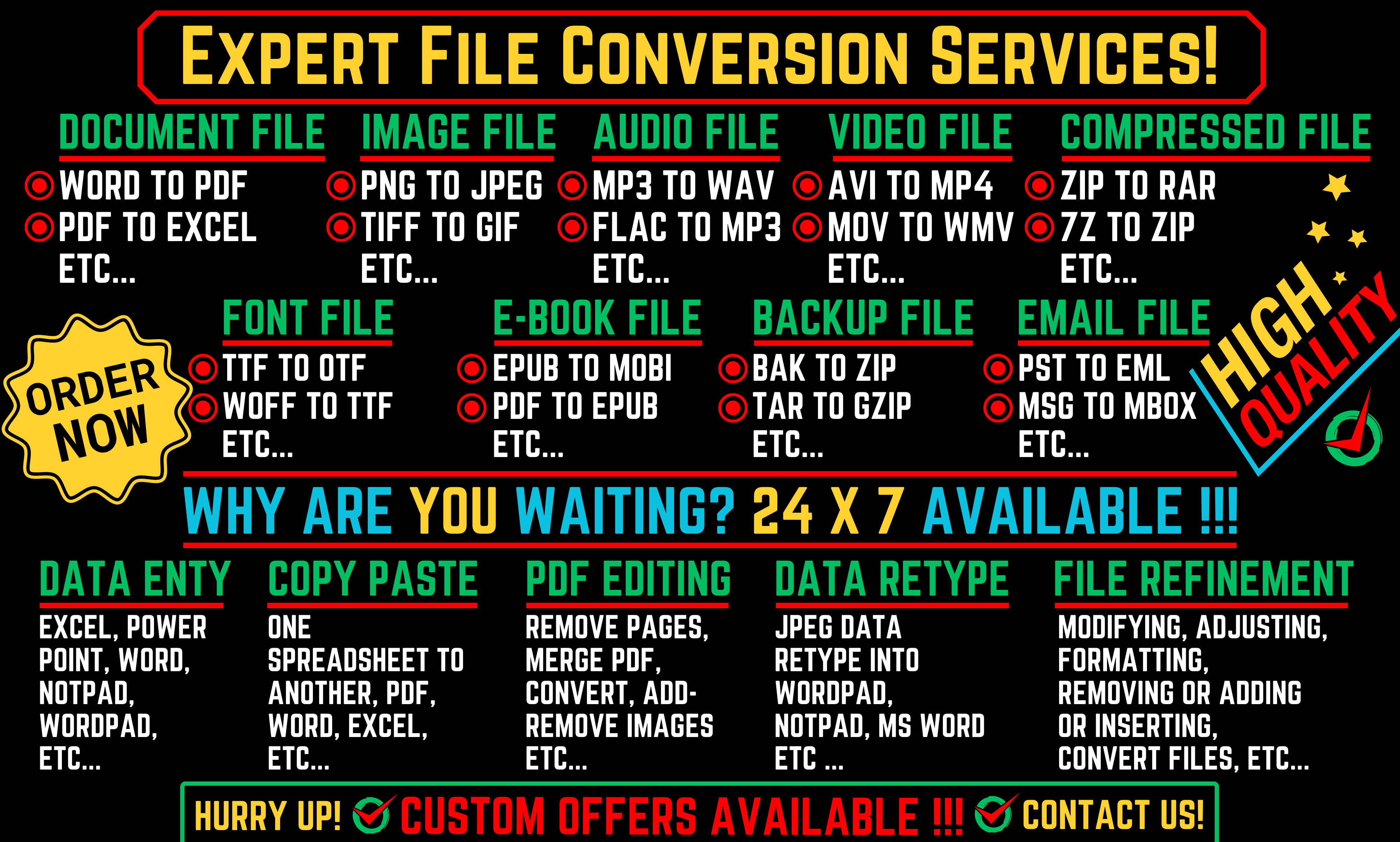 I will convert to a fillable form, data entry operator, copy paste, PDF converts, ebook