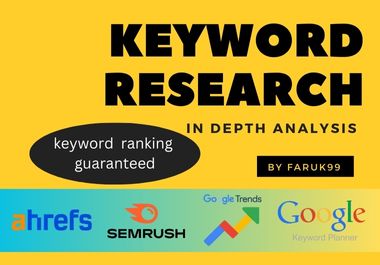I will do in depth keyword & competitor research ...