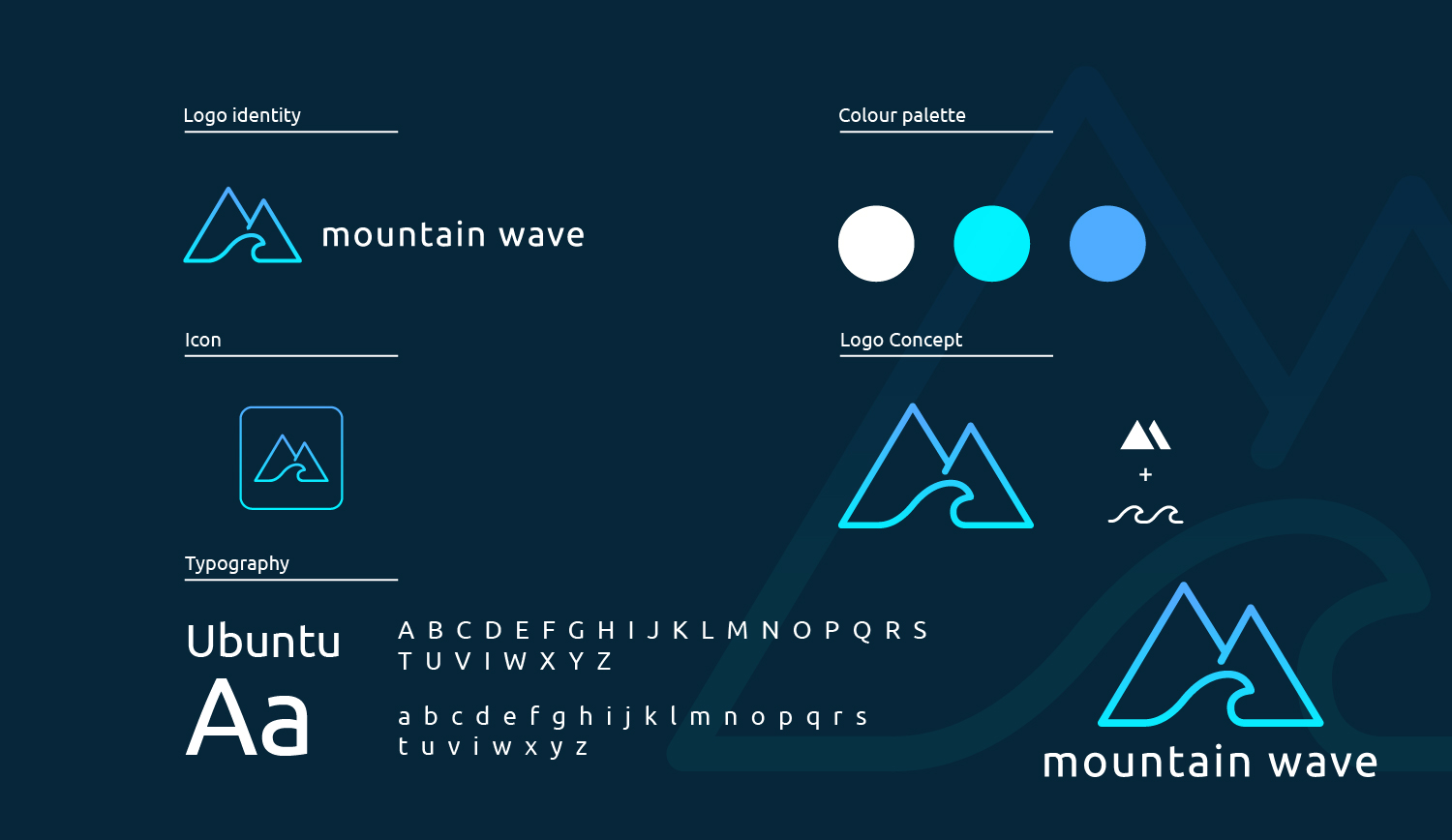 I will design a flat minimal logo