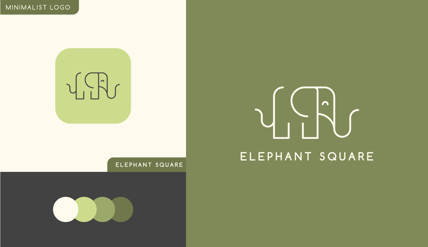 I will design a flat minimal logo