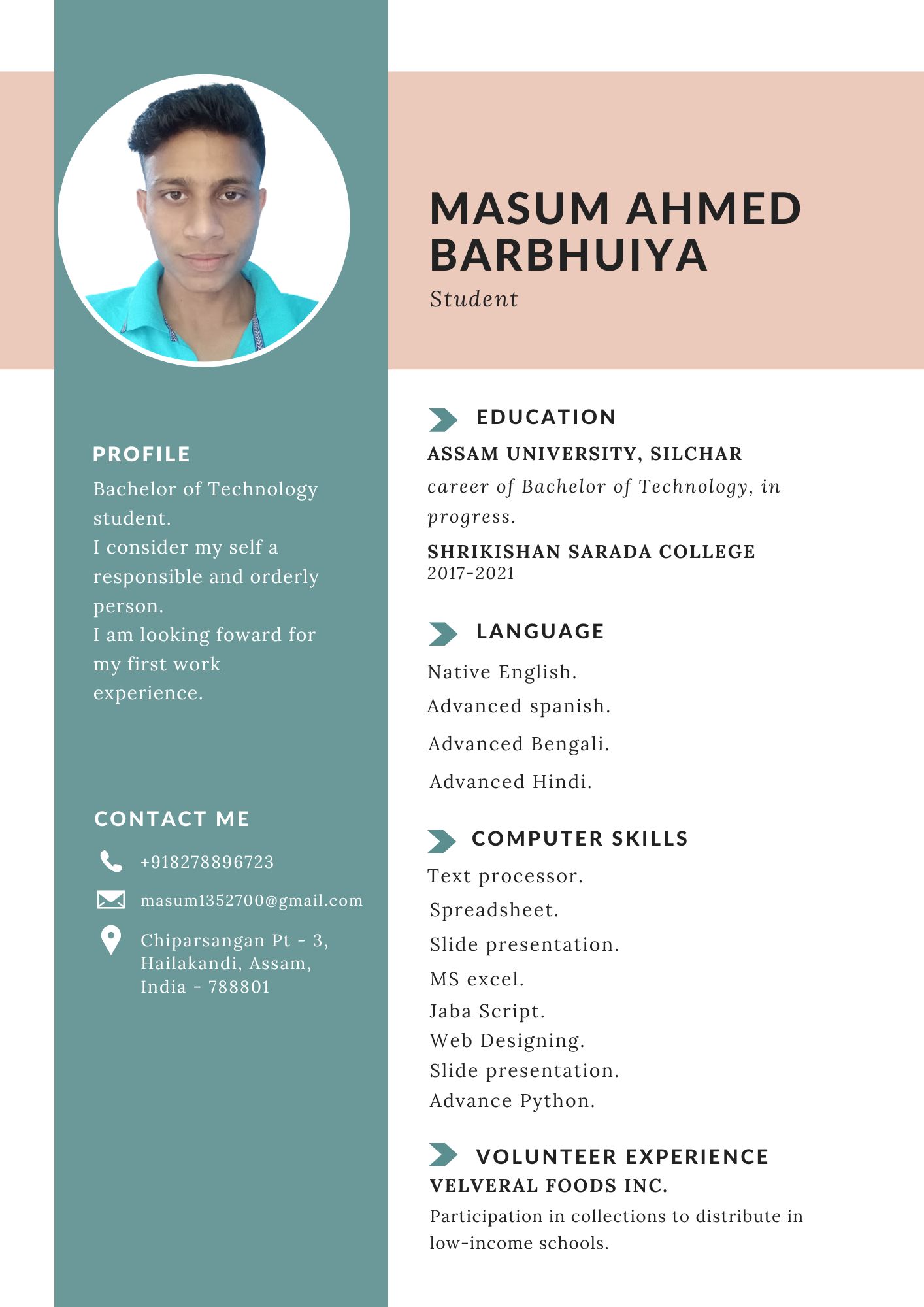 I will design a creative resume and cover letter for you.