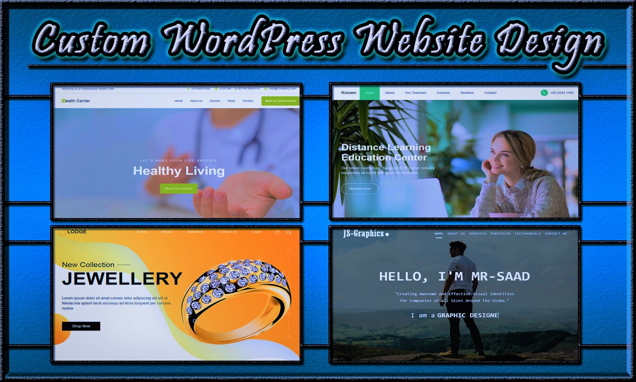I Will Design Professional and Outstanding WordPress Website