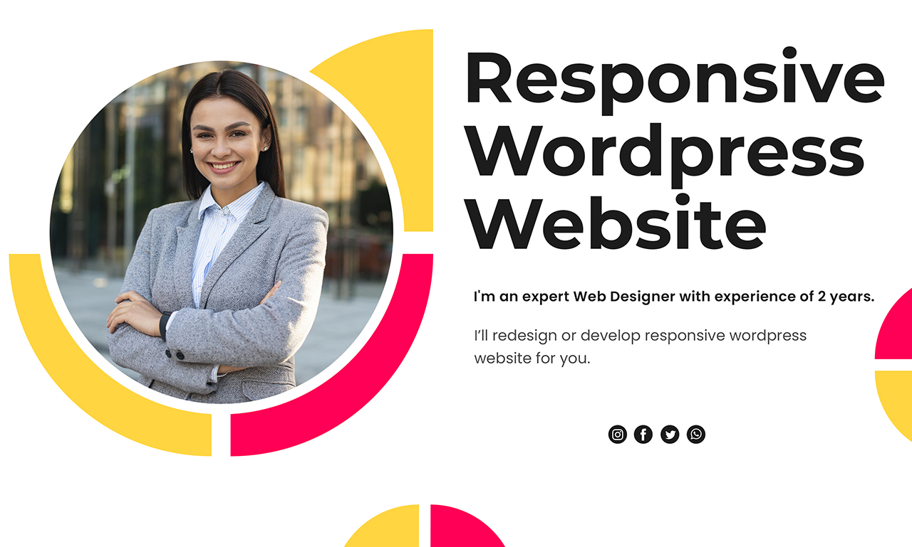 Develop Professional and Responsive Wordpress Website
