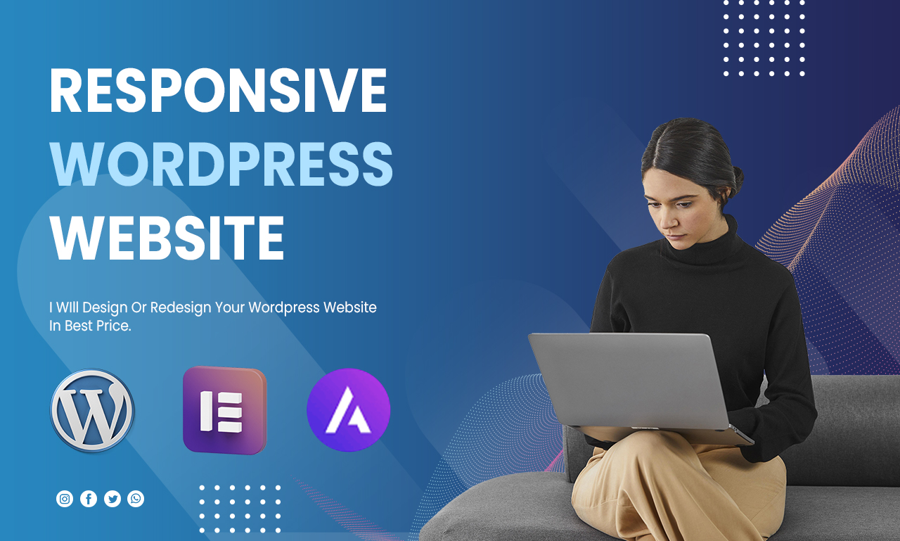 Develop Professional and Responsive Wordpress Website