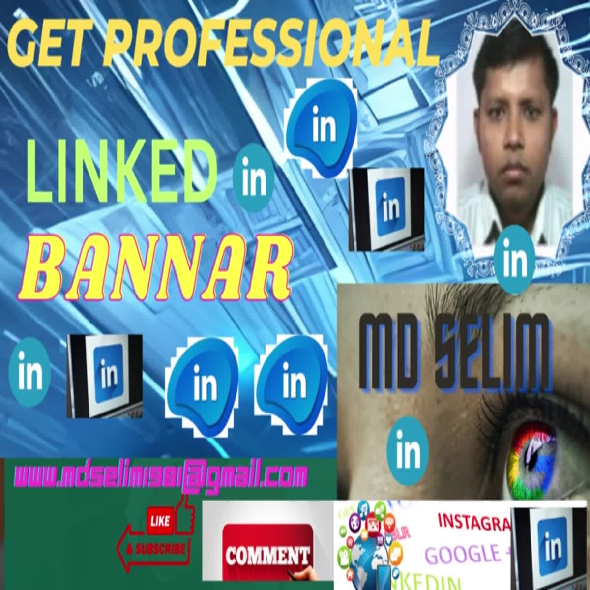 I will design linkedin banner for your business page or profile