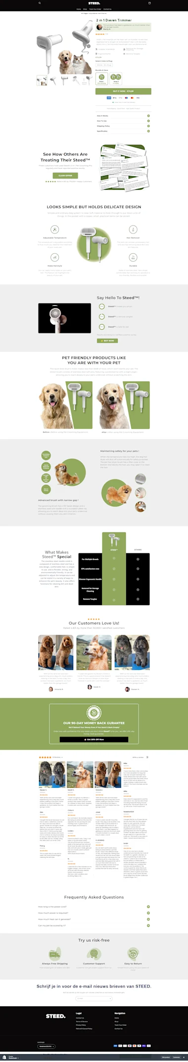 I will design a landing page on shopify