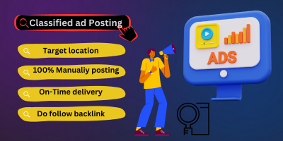 I will do classified ads posting top classified sites 