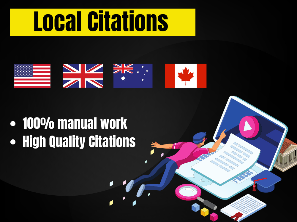 50 local citations for Google My Business USA ,UK, Canada citation GMB Ranking 