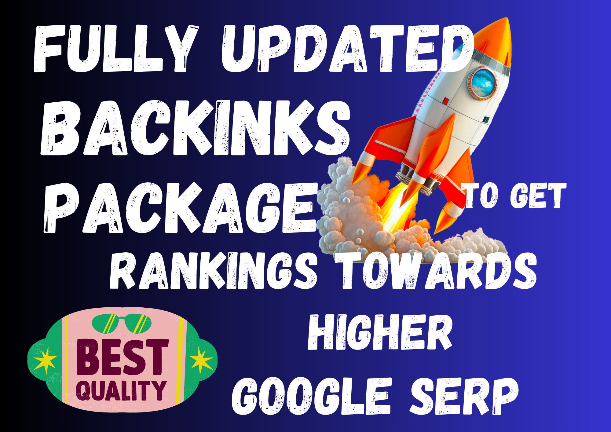 Enhance your ranking towards higher google serp with our latest crafted backlinks package